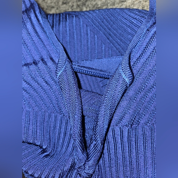 Marciano By Guess Blue Sleeveless Textured Dress - Picture 5 of 7